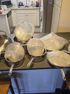 Cuisinart Stainless Steel Saucepan and Skillet Set - Silver